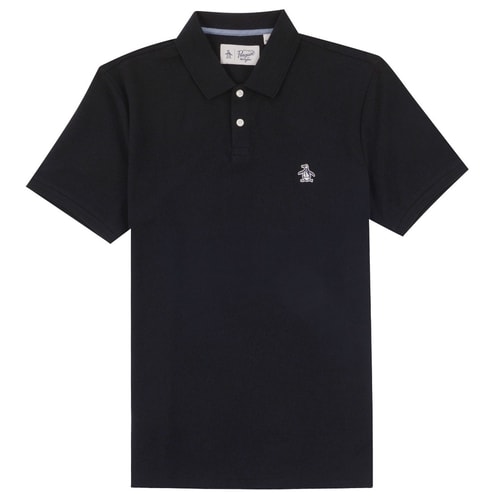 Original Penguin Poloshirt aus Bio-Baumwolle Schwarz